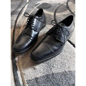 J. Murphy Novick Black Leather Cap Toe Oxford Dress Shoes 8M Johnston & Murphy Oxford Black Dress Shoes for Men for sale  main image 3